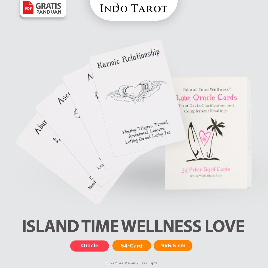Tarot Oracle Island Time Wellness Love Oracle White Tarot Reading - Indo Tarot