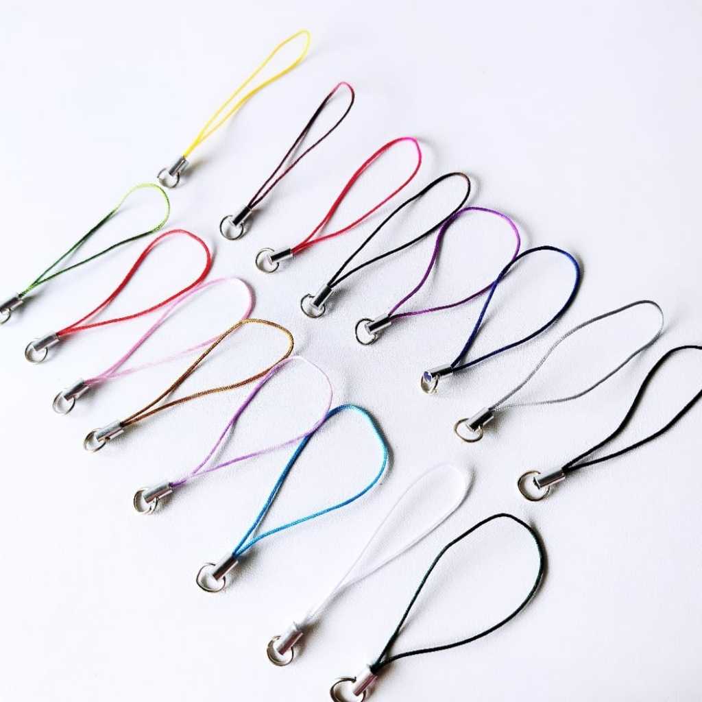 Tali Warna Polos Aksesoris Hp Bonus Ring