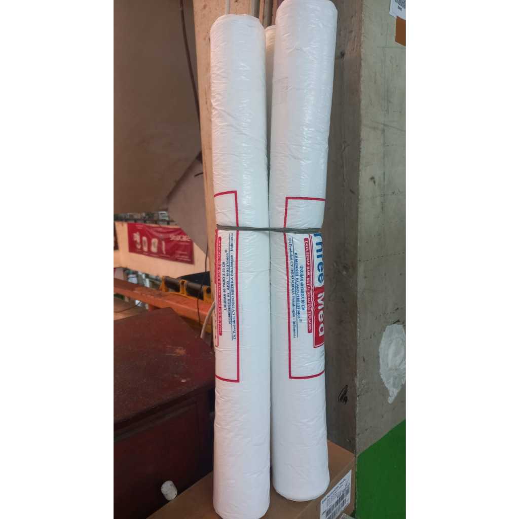 Kasa gulung medis three med 40yard x 80cm / kasa pembalut roll potong 40 x 80 yard