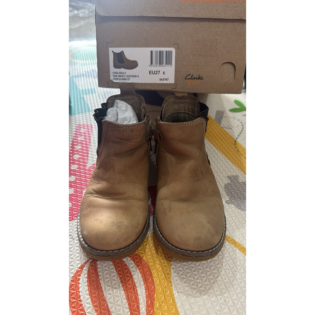 sepatu boots anak kulit asli merk clarks