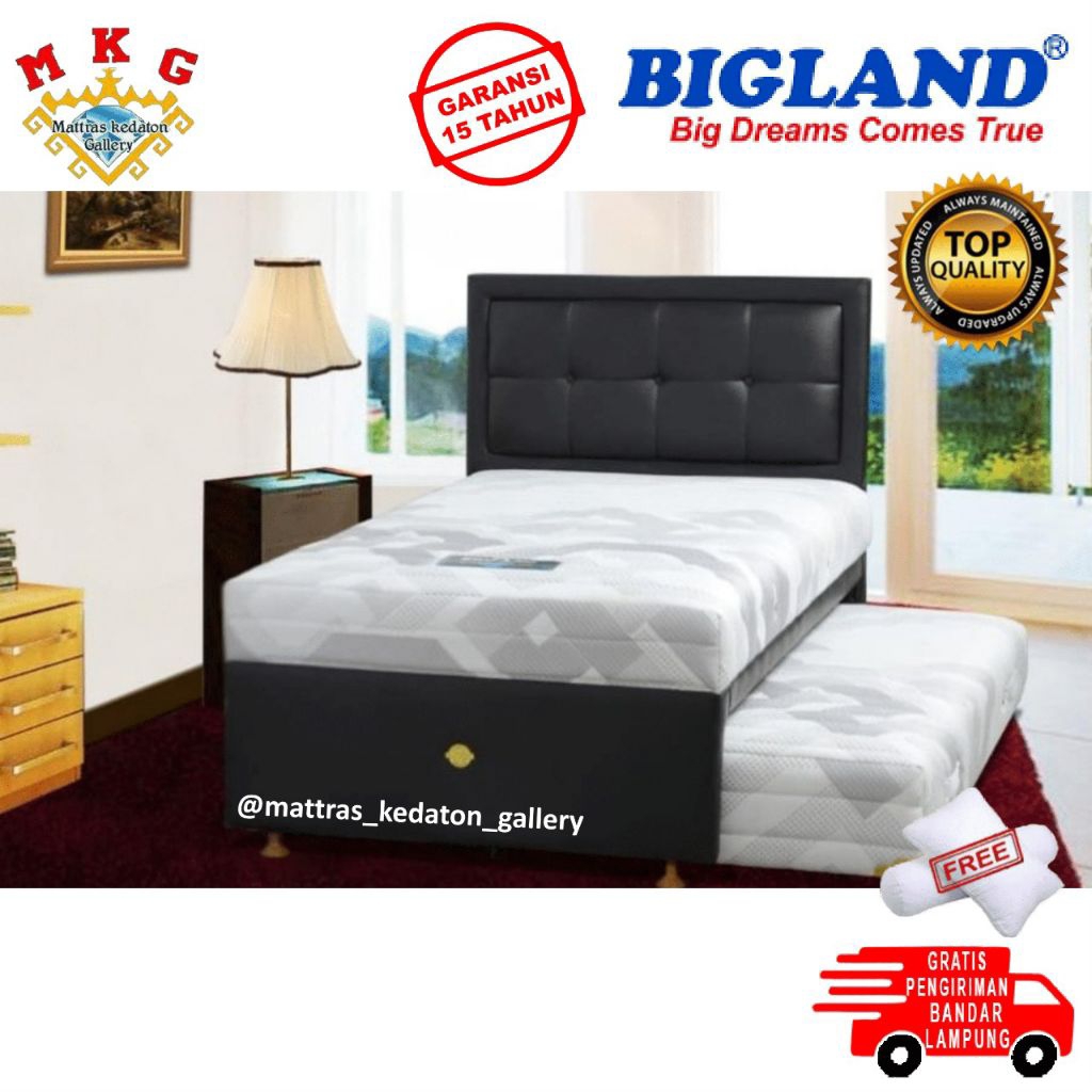 Springbed Sorong Bigland TwinTetris firm 2in1 UK 120 - kasur Sorong bigland kesehatan 2 in 1 UK 120