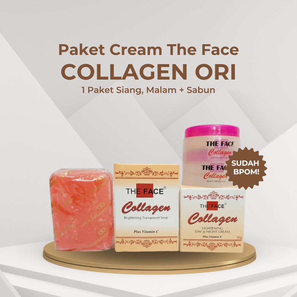 Paket Cream Collagen The Face Original / 1 Paket Lebih Hemat