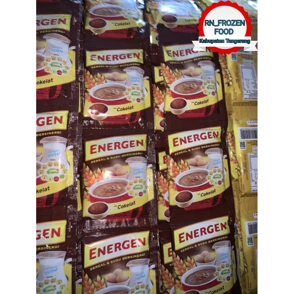 

ENERGEN SEREAL COKLAT KEMASAN 1 RENCENG ISI 10's