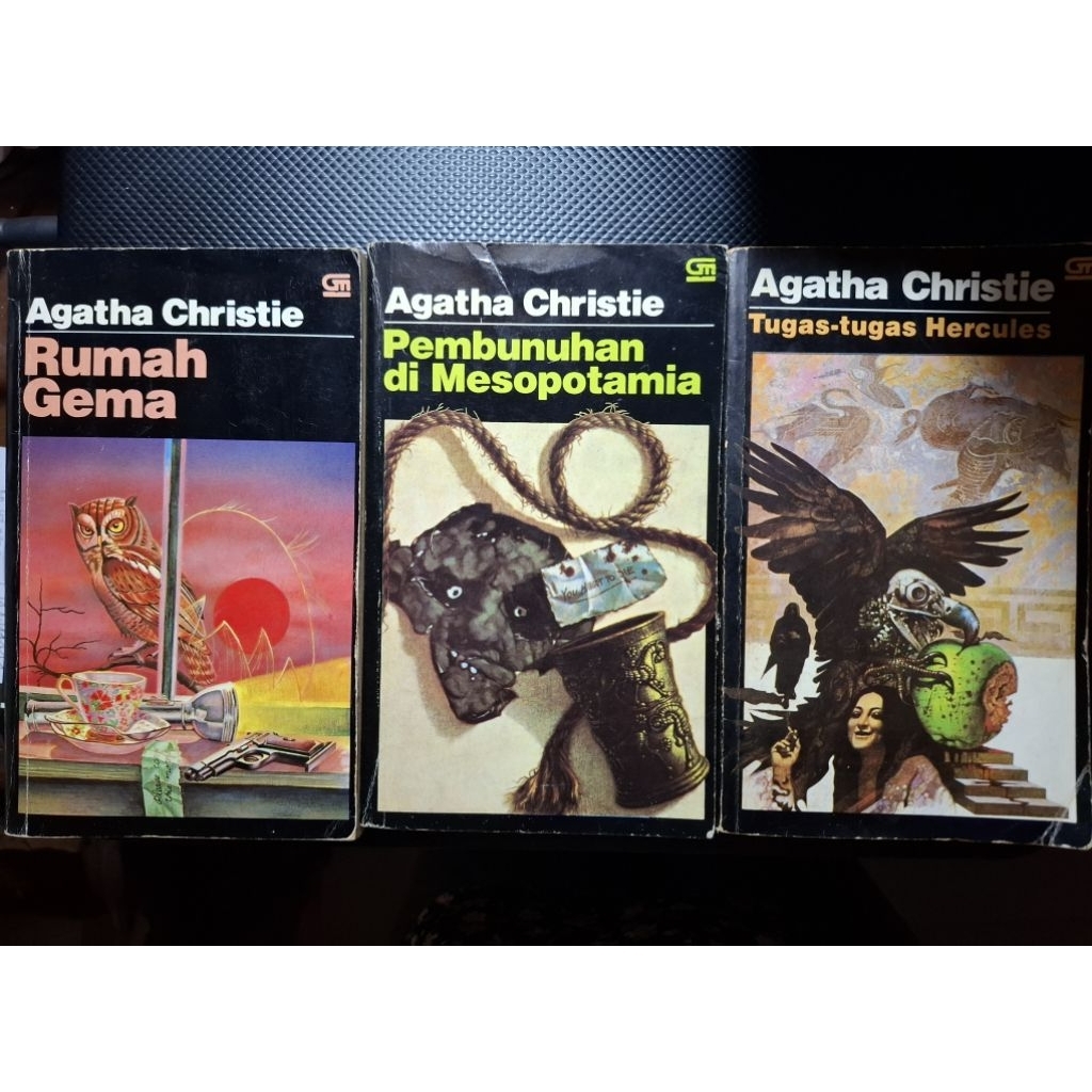 Novel Agatha Christie cetakan jadul / Ori/ Bekas