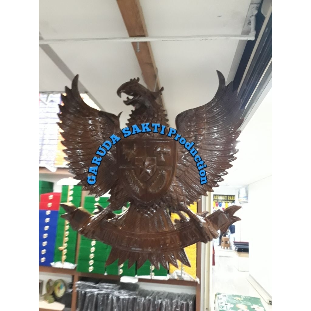 Lambang Garuda Pancasila Kayu Jati 50 CM