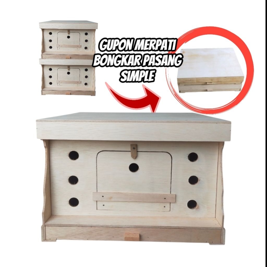 Gupon merpati lipat bongkar pasang