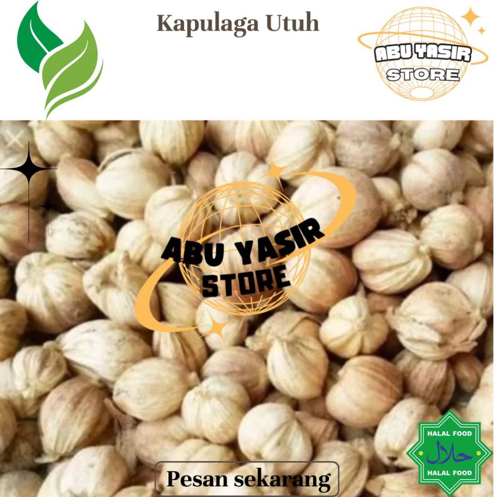 

Kapulaga Putih Bulat 100 gram