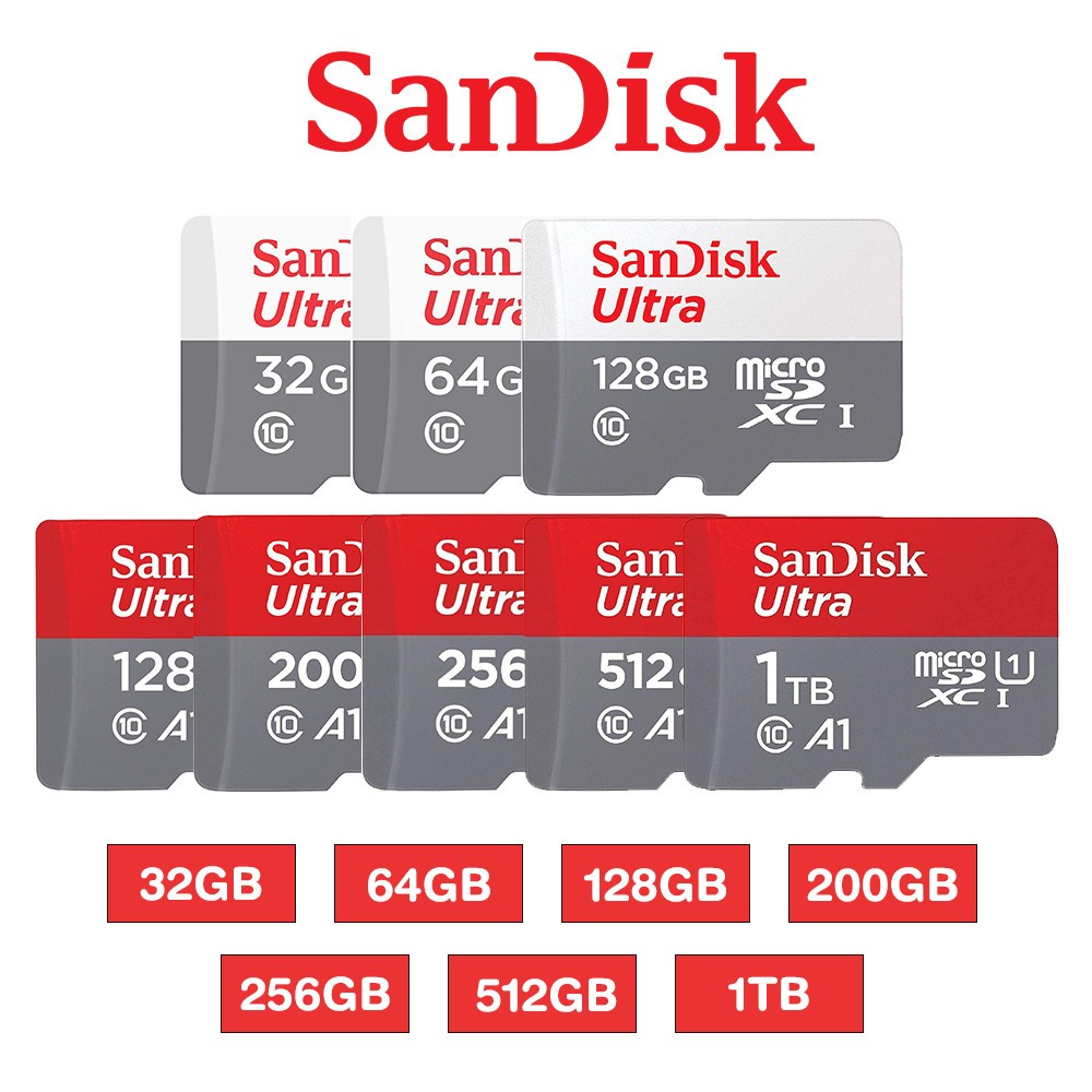 SANDISK ULTRA MICRO SD CARD 16GB/ 32GB/ 64GB/ 128GB KARTU MEMORI MICRO SD HP