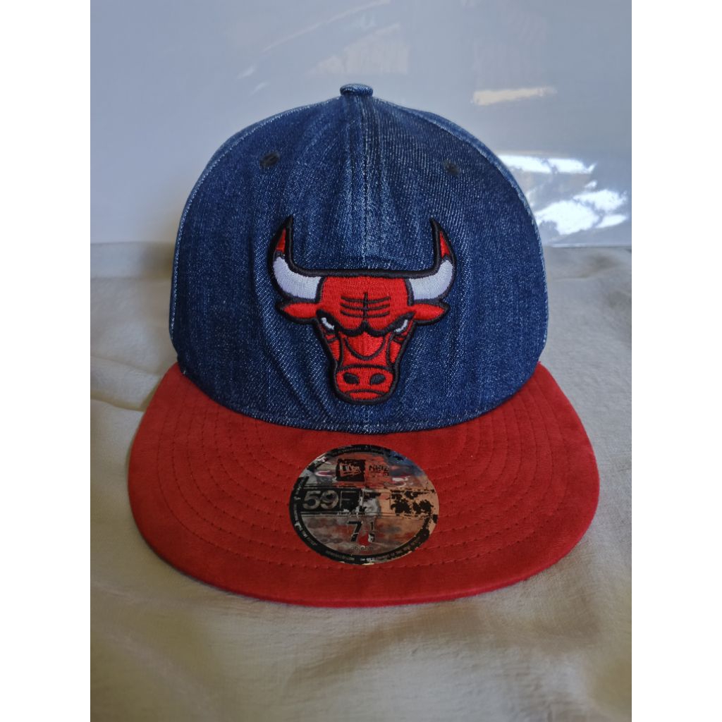 topi fitted NEW ERA ( Chicago Bulls ) second original.