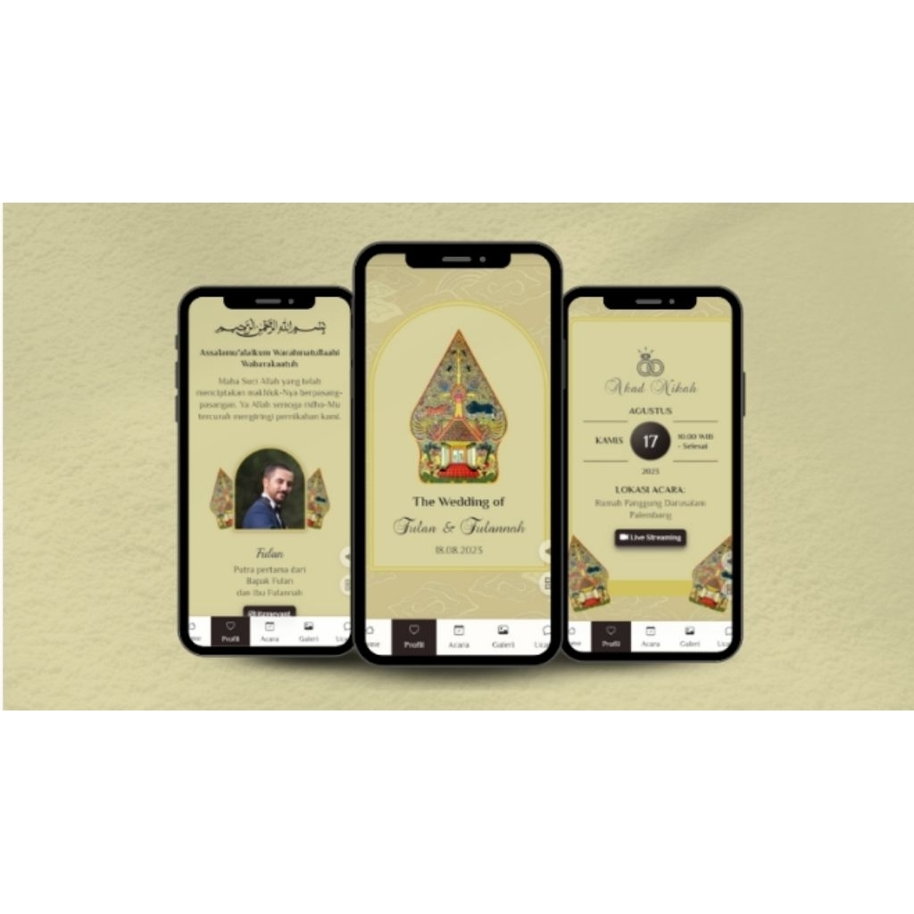 UNDANGAN PERNIKAHAN WEBSITE DIGITAL | MEMPERMUDAH KESIBUKAN CALON PASUTRI