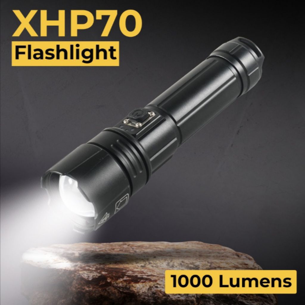 senter LED zoom tactical xhp70