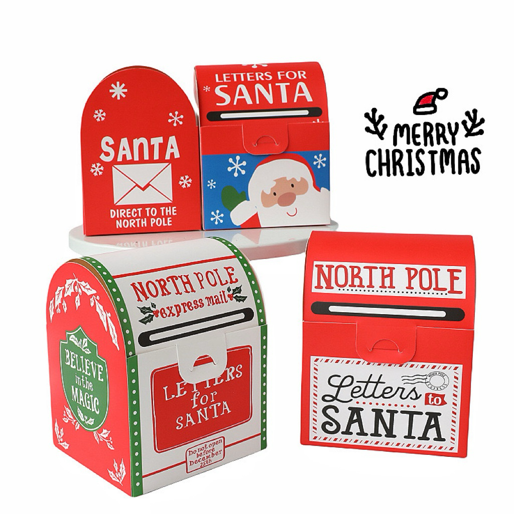 

Small Box Christmas NO HANDLE santa Post Random Box Merry Christmas Small