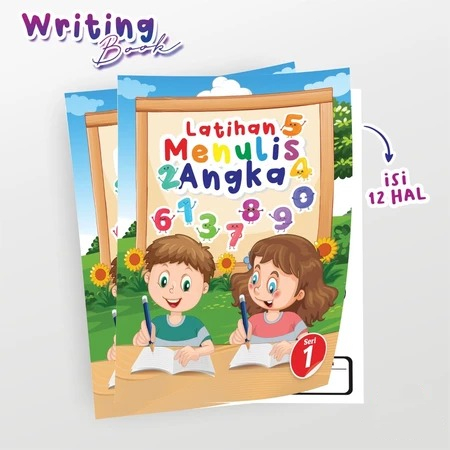 BUKU BELAJAR MENULIS - BUKU EDUKASI ANAK LATIHAN MENULIS ANGKA - BUKU MENULIS SERI 1