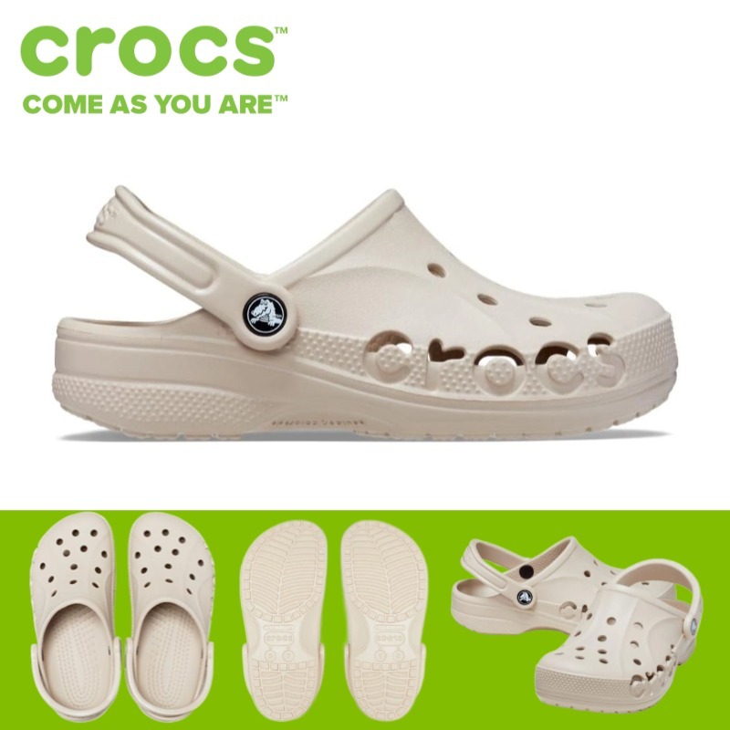 100% ORIGINAL Crocs Baya Clog Unisex/Sandal Crocs Pria - Bone