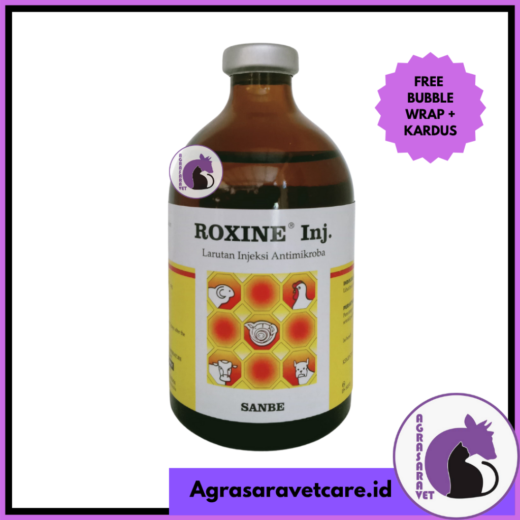 ROXINE 50ml Inj Obat Infeksi Pernafasan