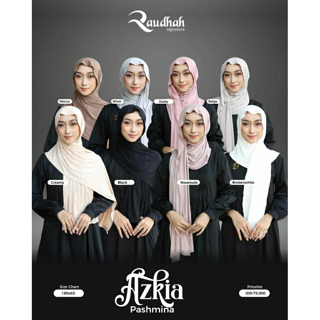 PASHMINA POLOS RAYON AZKIA BY RAUDHAH