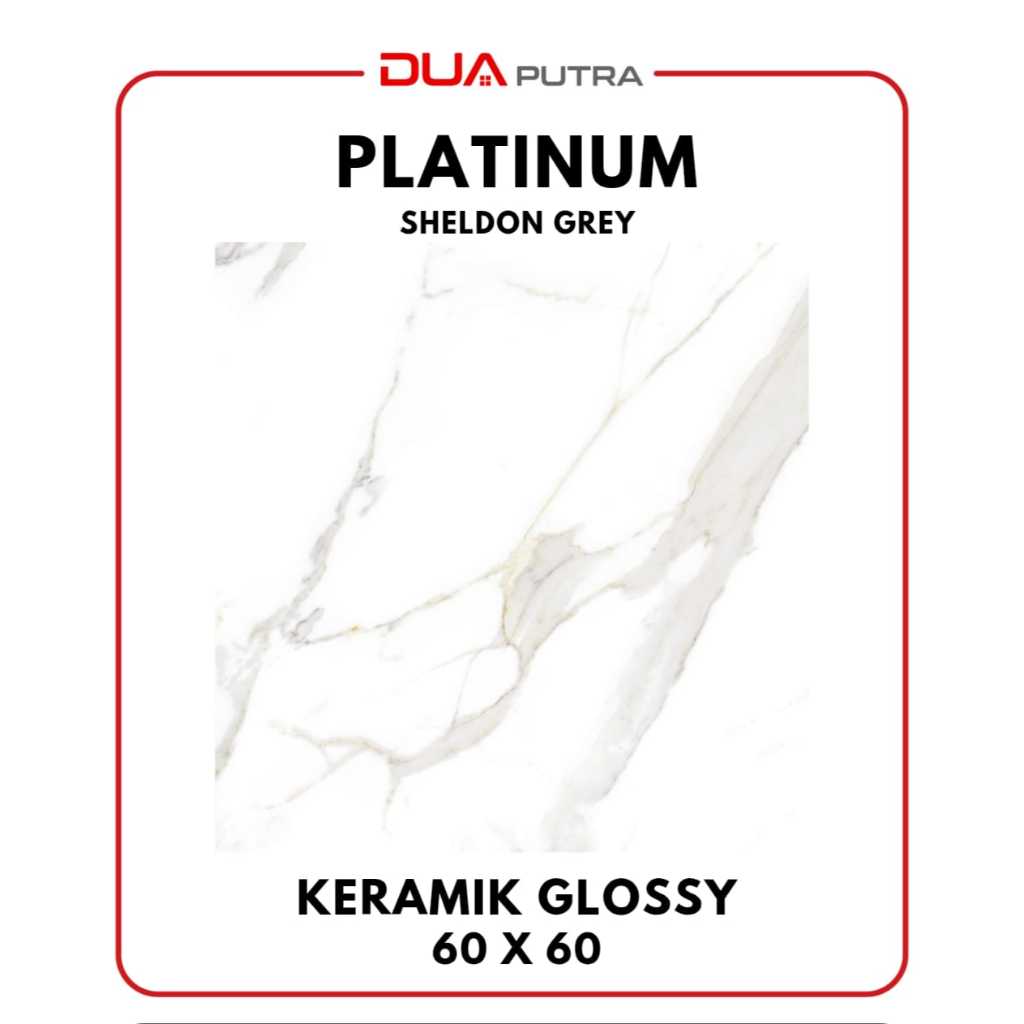 Keramik Lantai Platinum Sheldon Grey Rec 60x60 /keramik dinding lantai ruang tamu /kamar tidur /dapu