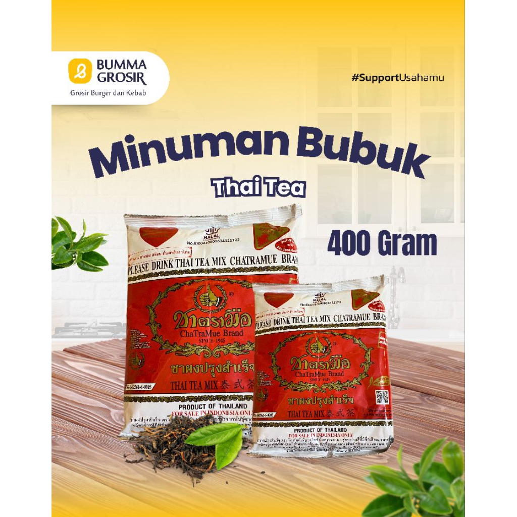 

Greentea Daun Thailand original - chatramue thai green tea - green thai tea - teh hijau thai green tea original