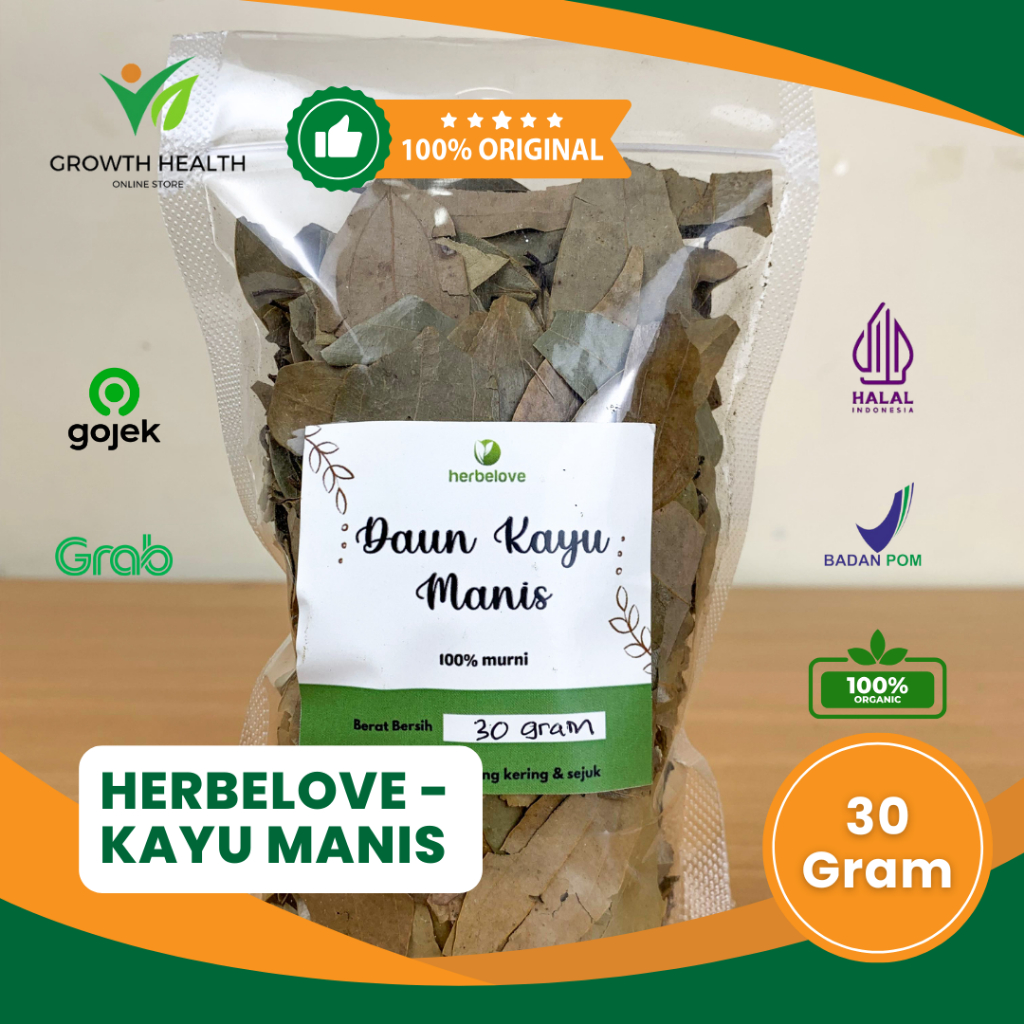 

HERBELOVE – DAUN KAYU MANIS KERING 100% MURNI 30 GRAM