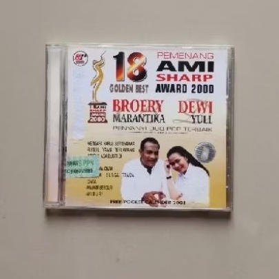CD Original - 18 Golden Best Pemenang AMI Sharp Award 2000 Broery Marantika & Dewi Yul (Second)