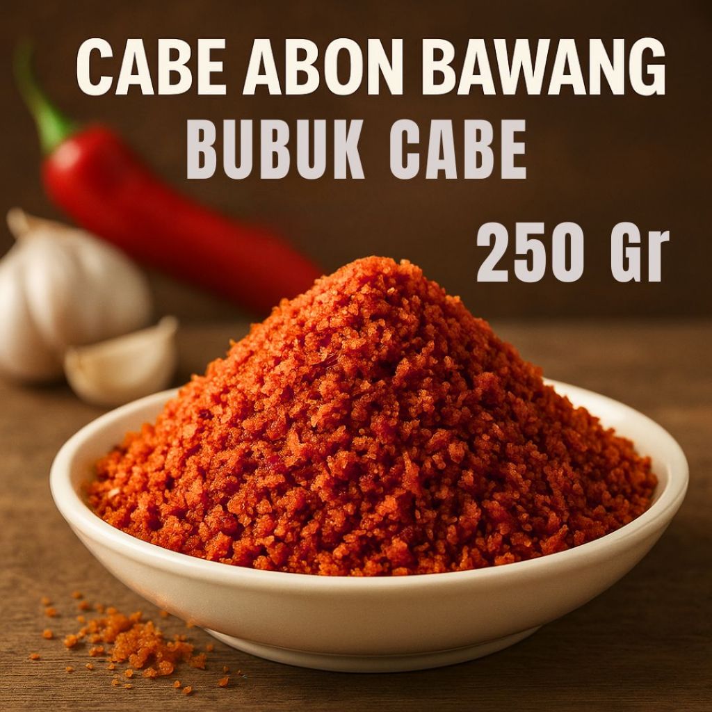 

Bumbu Tabur Cabe Abon Bawang Non MSG 250gr – Pedas Gurih Lezat Tanpa MSG, Taburan Sehat Serbaguna!