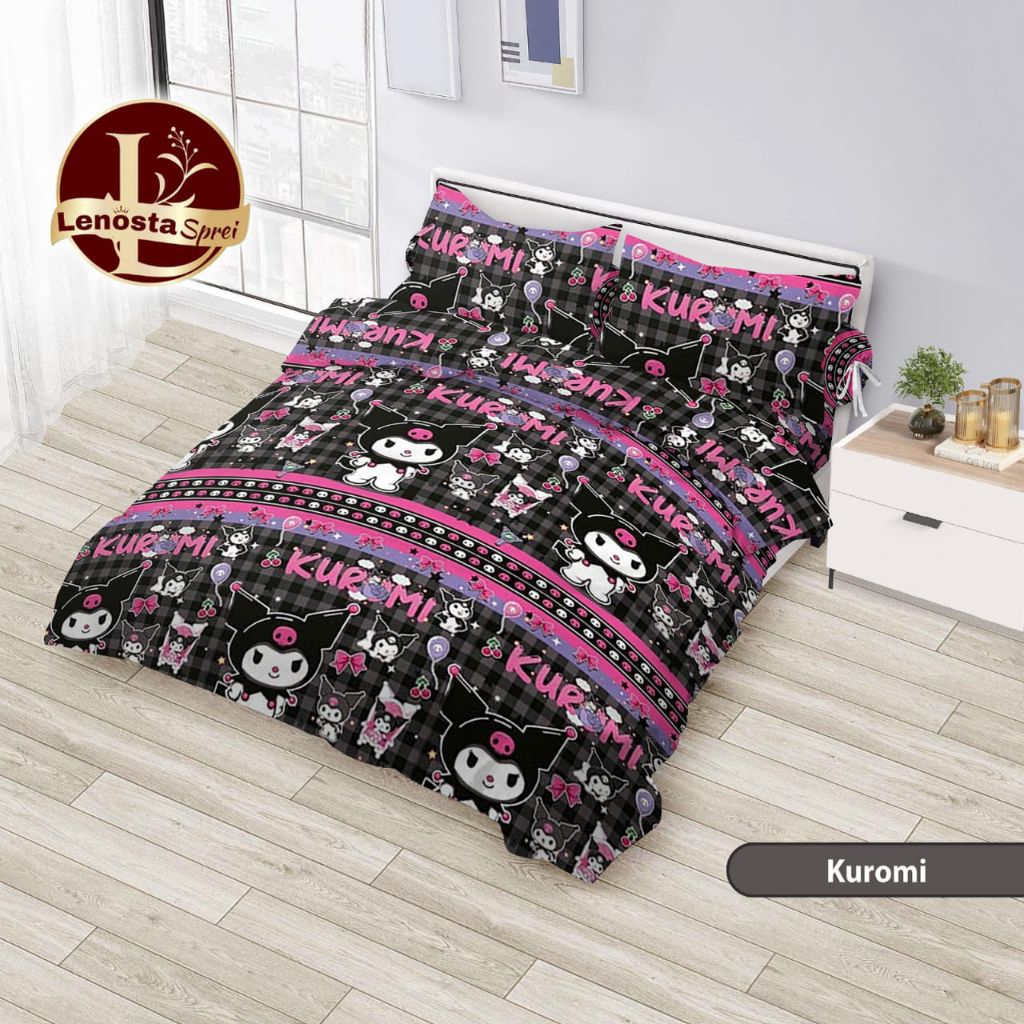 Jovanka - Bed Cover Set / Bed Cover Kuromi By FATA Ukuran 180x200 / 160x200