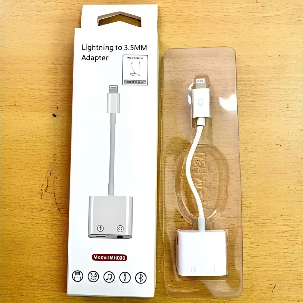KABEL SPLITTER IPHONE LIGHTNING | Konverter Sambungan 2in1 Charger & Audio