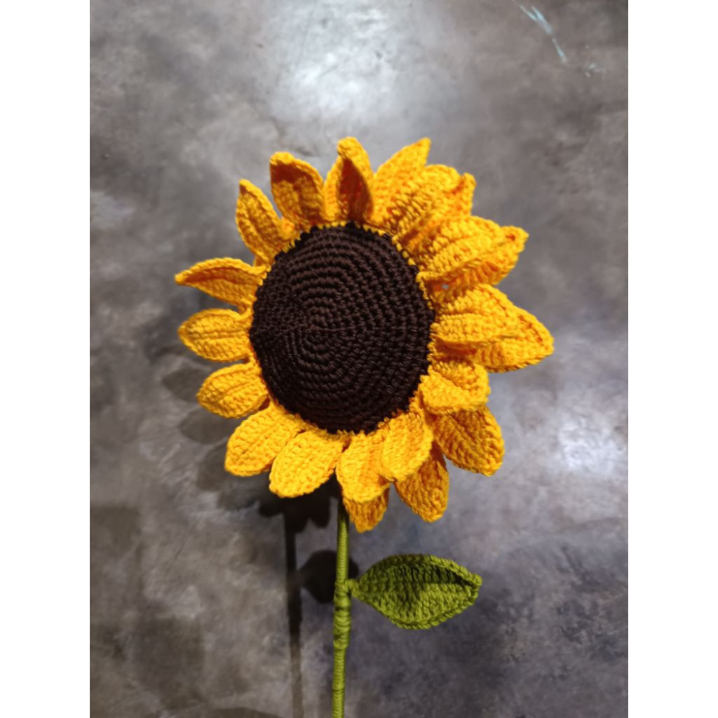 crochet sun flower