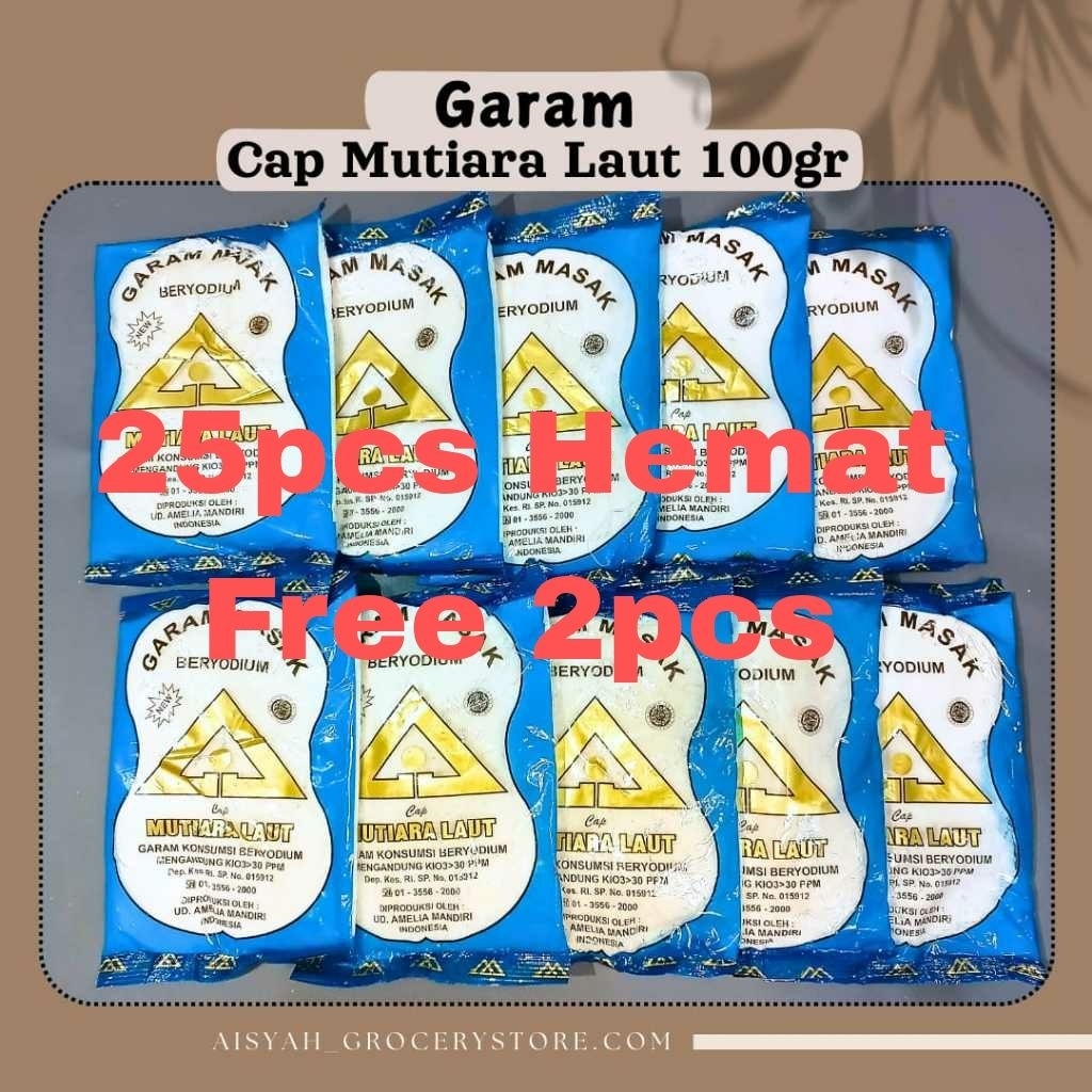 

Termurah 25Pcs Free 2Pcs Garam Masak Halus Beryoudium / Bumbu Garam Dapur / Bumbu Garam Masak