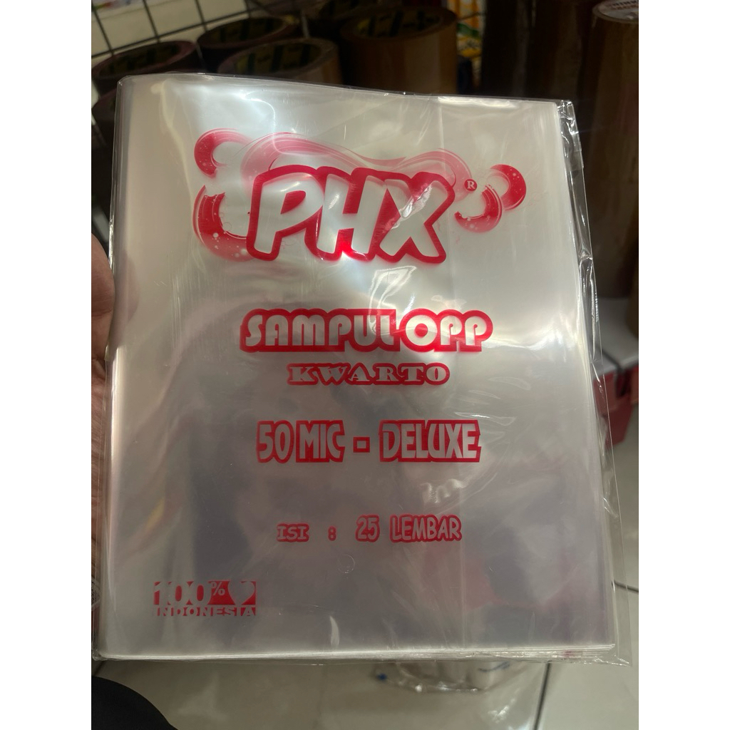 

Sampul Buku Eselon OPP size qwarto /sampul bening / transparant / polos 1 pack isi (20lembar)