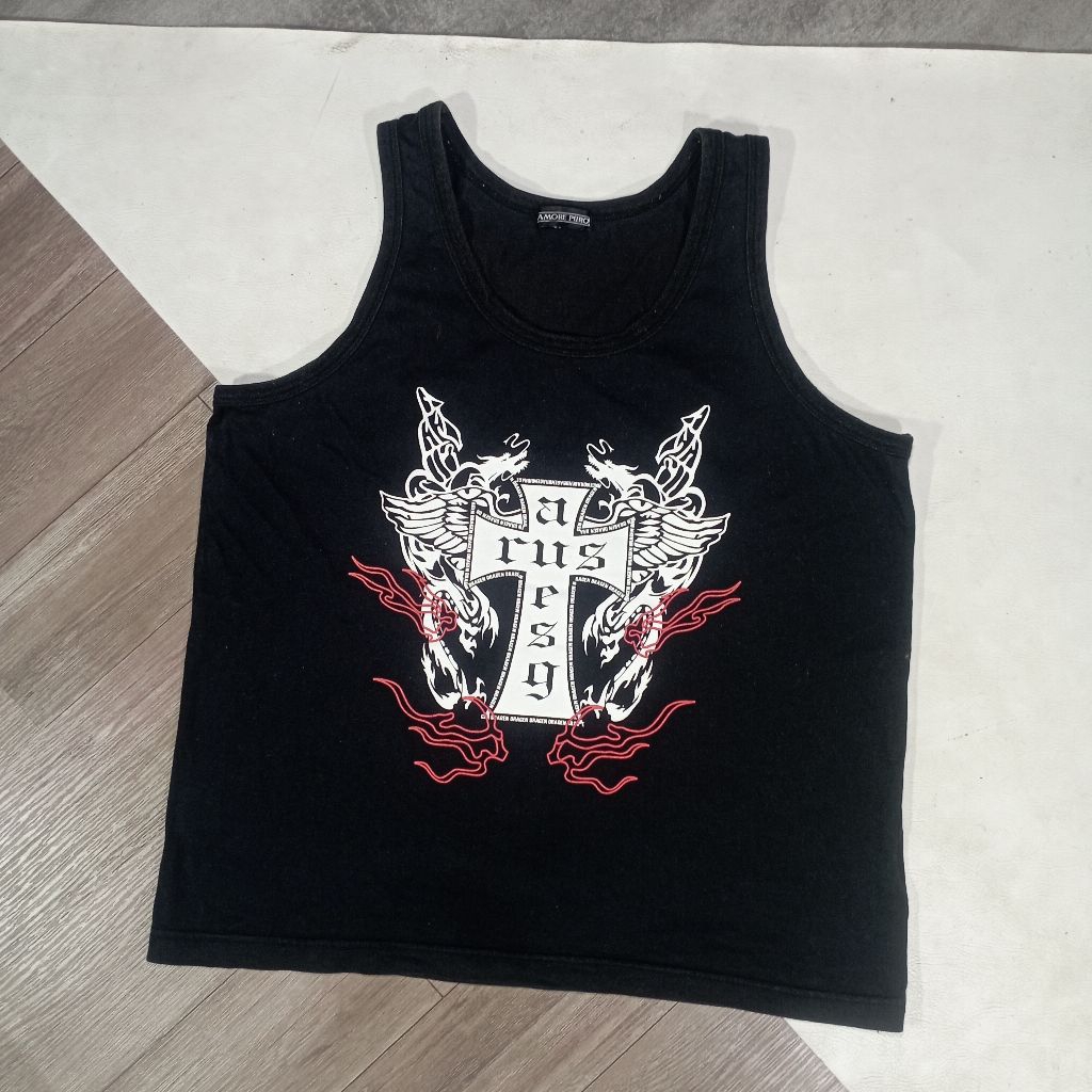Kaos kutang tanktop singlet y2k Amore Puro japan
