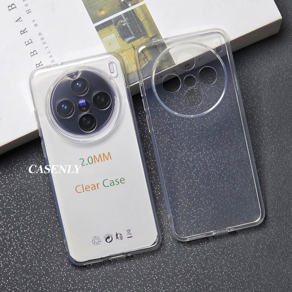 Clear Case 2.0MM Premium Case Bening for Vivo X100 Vivo X100 Pro Vivo X200 Vivo X200 Pro 5G Vivo X50