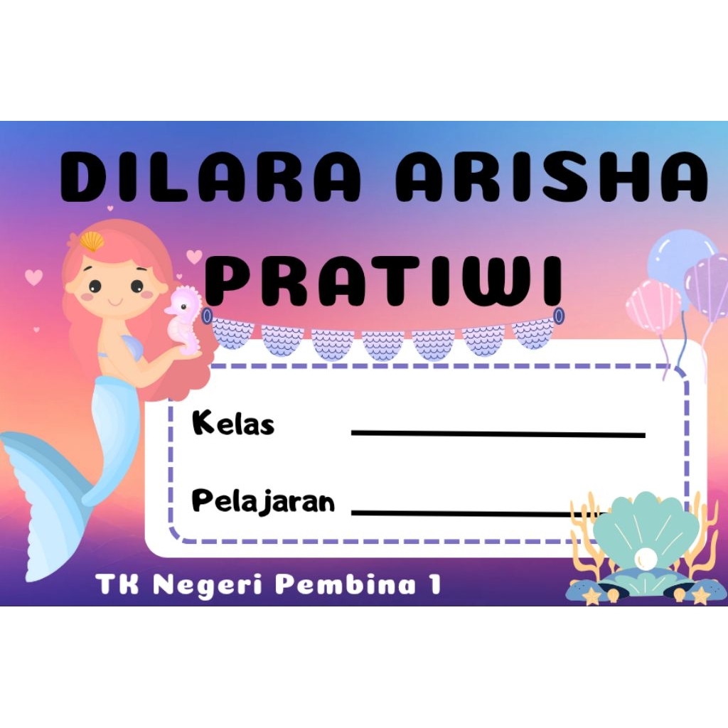 

Stiker Nama Buku