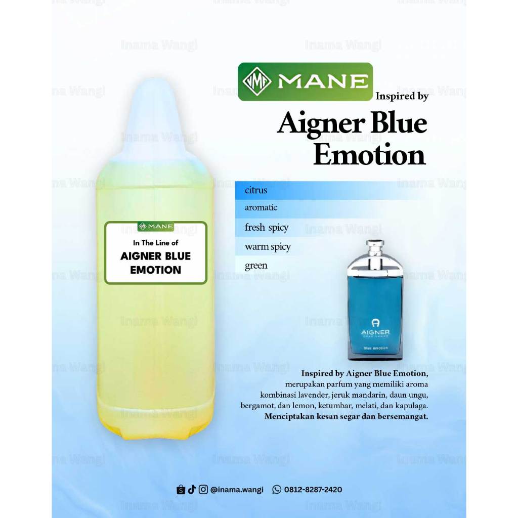 MANE inspired by AIGNER BLUE EMOTION (1000 mL, 500 mL, 250 mL)