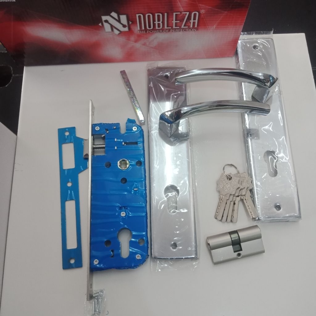 Handle Pintu set Nobleza Hydra KP-N911SC/handle pintu besar
