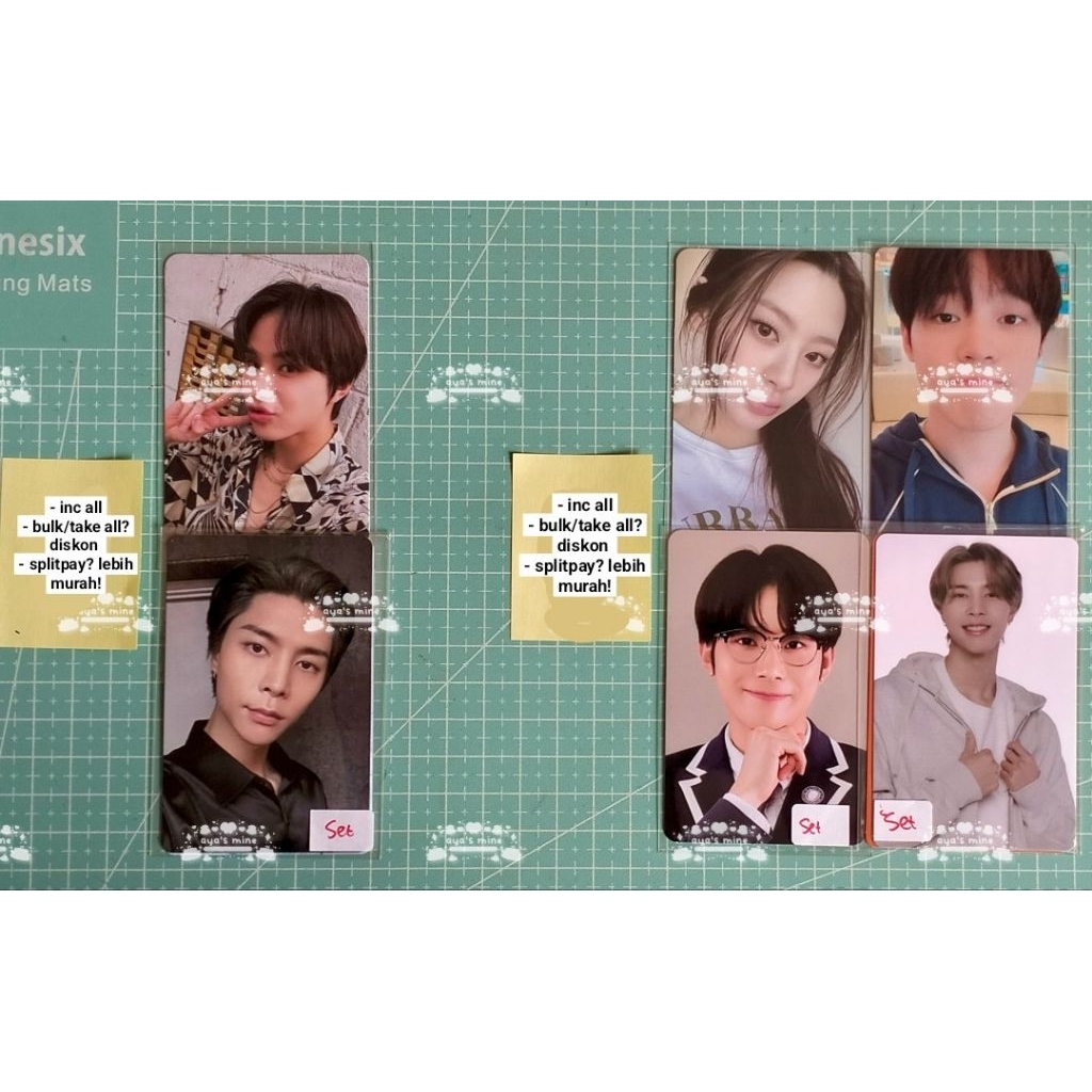 [ready] wts pc nct official underprice murah meriah jungwoo johnny chenle seeun stayc