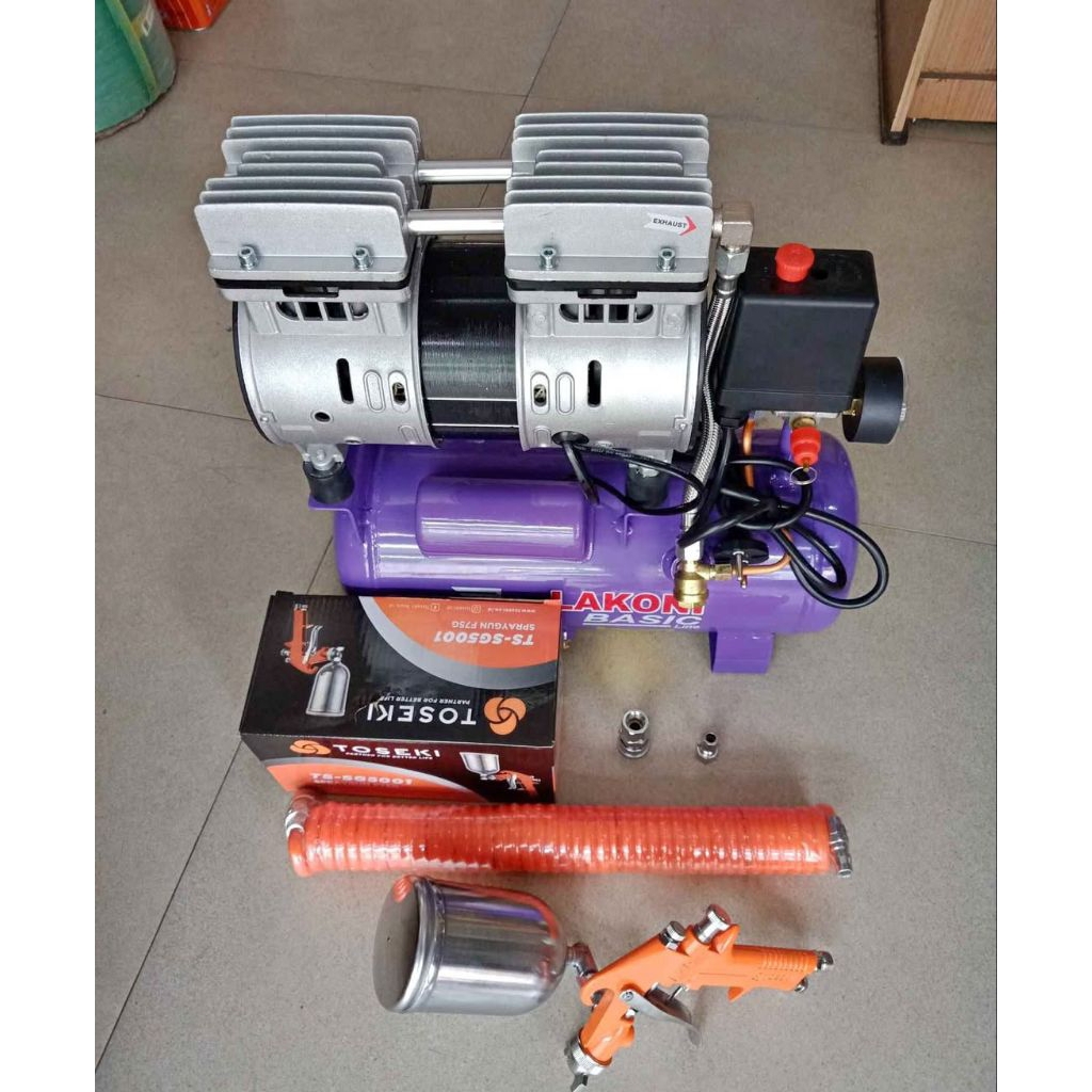 PAKET KOMPRESOR CAT PORTABEL LAKONI BASIC SILENT