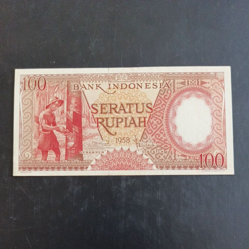 Uang Kuno 100 Rupiah Seri Pekerja 1958
