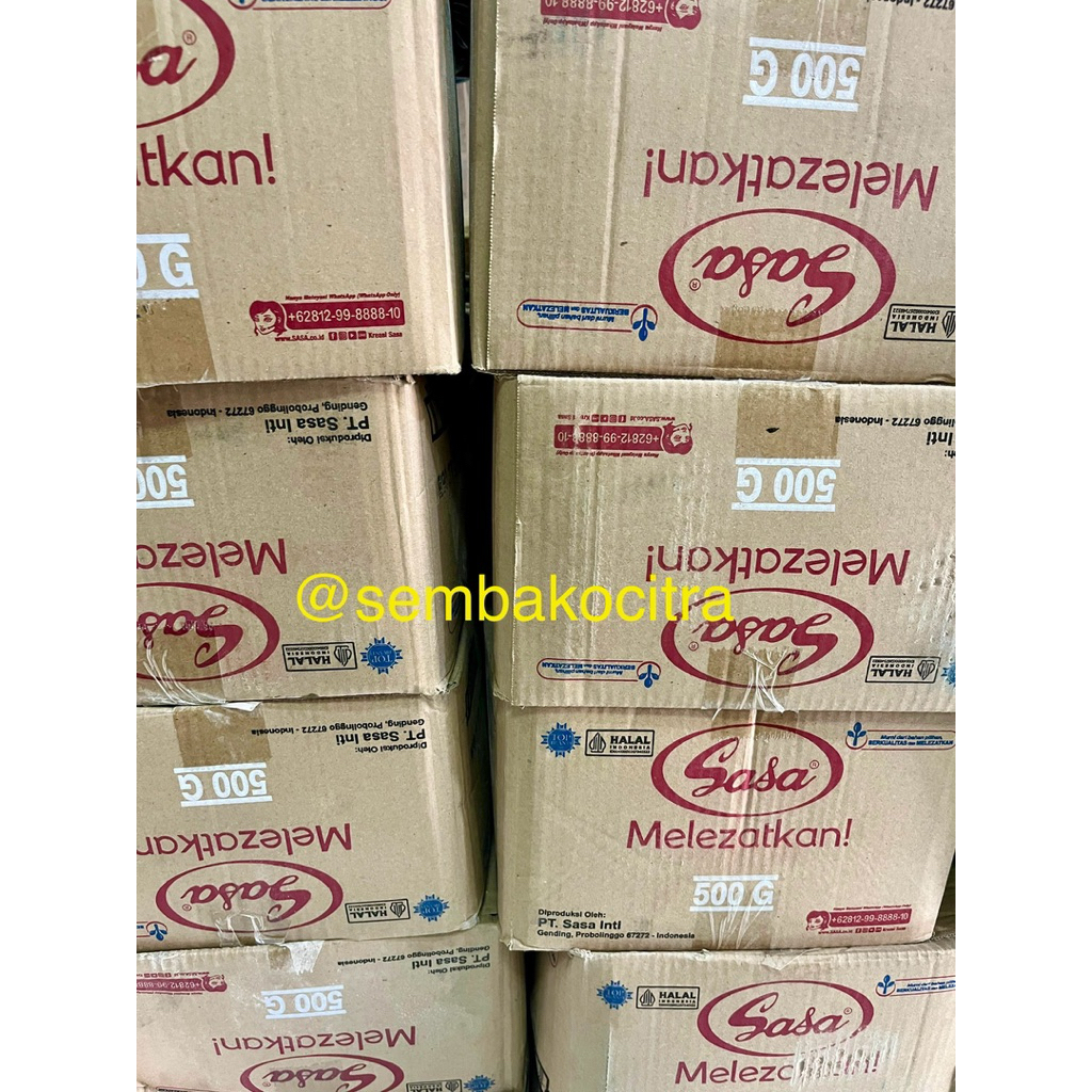 

Sasa 500gram x 24 bungkus dus / Micin Sasa 500gram / Micin Sasa 1/2 KG / Sasa Penyedap Rasa 500gram 24 bungkus karton