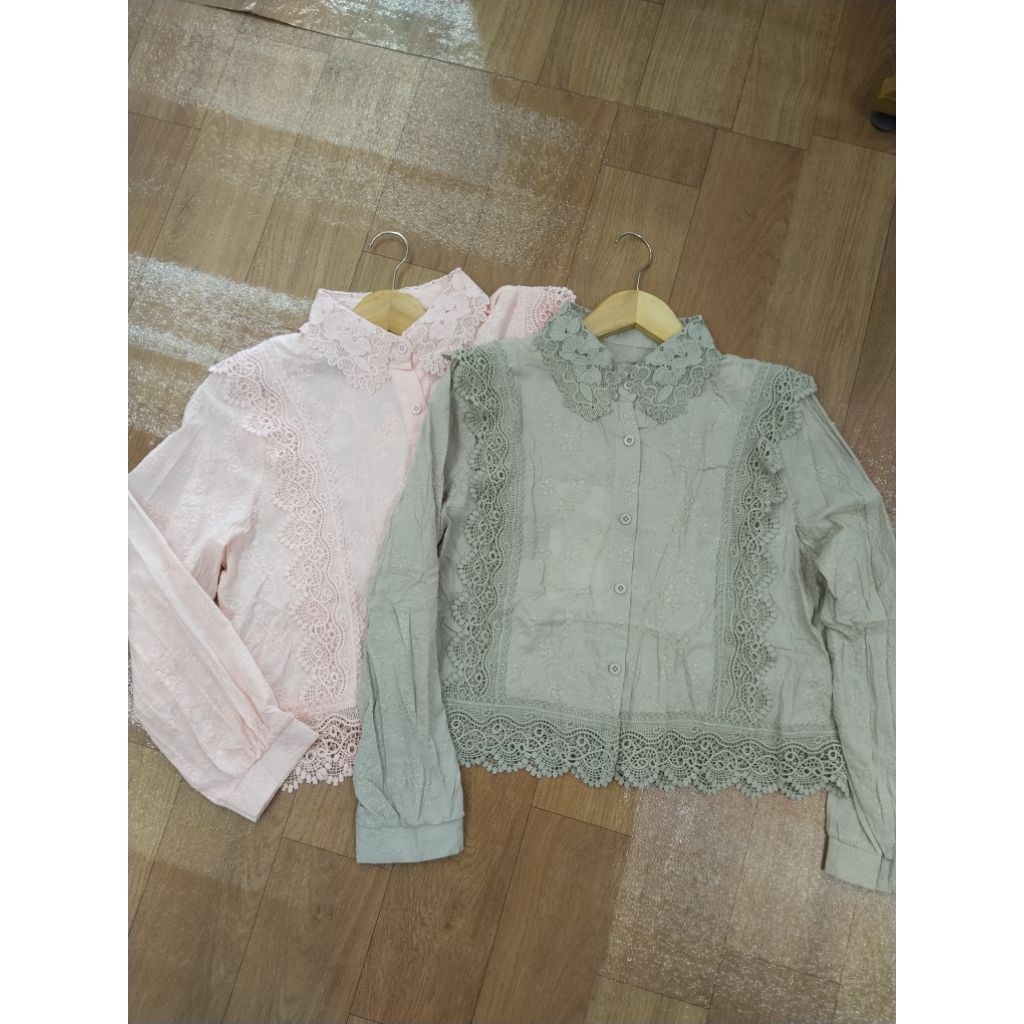 Atasan Brokat Simple/Atasan Crop Top/Atasan Wanita Terbaru/Atasan Terbaru