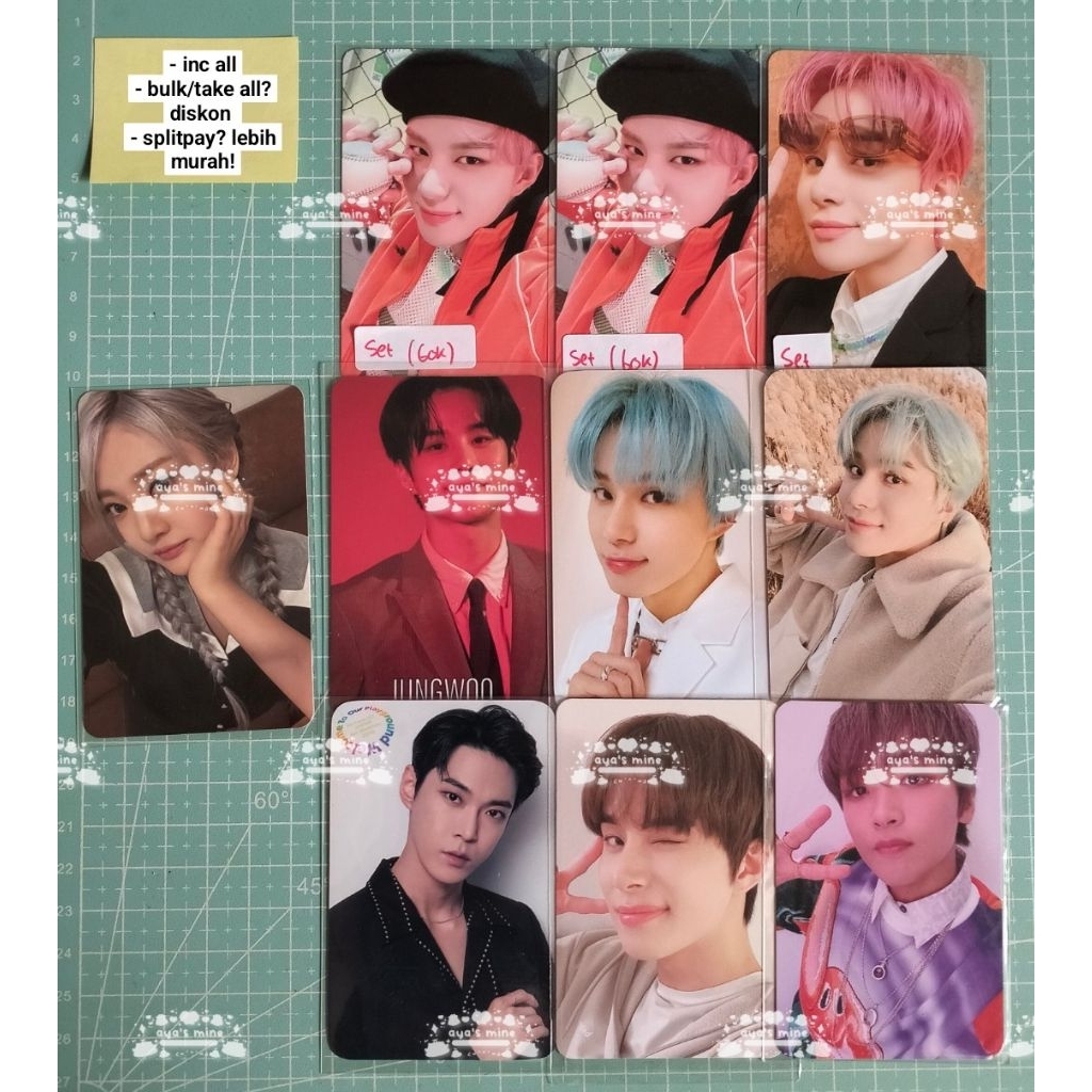 (BUY1GET1) PHOTOCARD OFFICAL NCT AESPA NINGNING JUNGWOO DOYOUNG HAECHAN TOREC LETS PLAY BALL MD OFC 