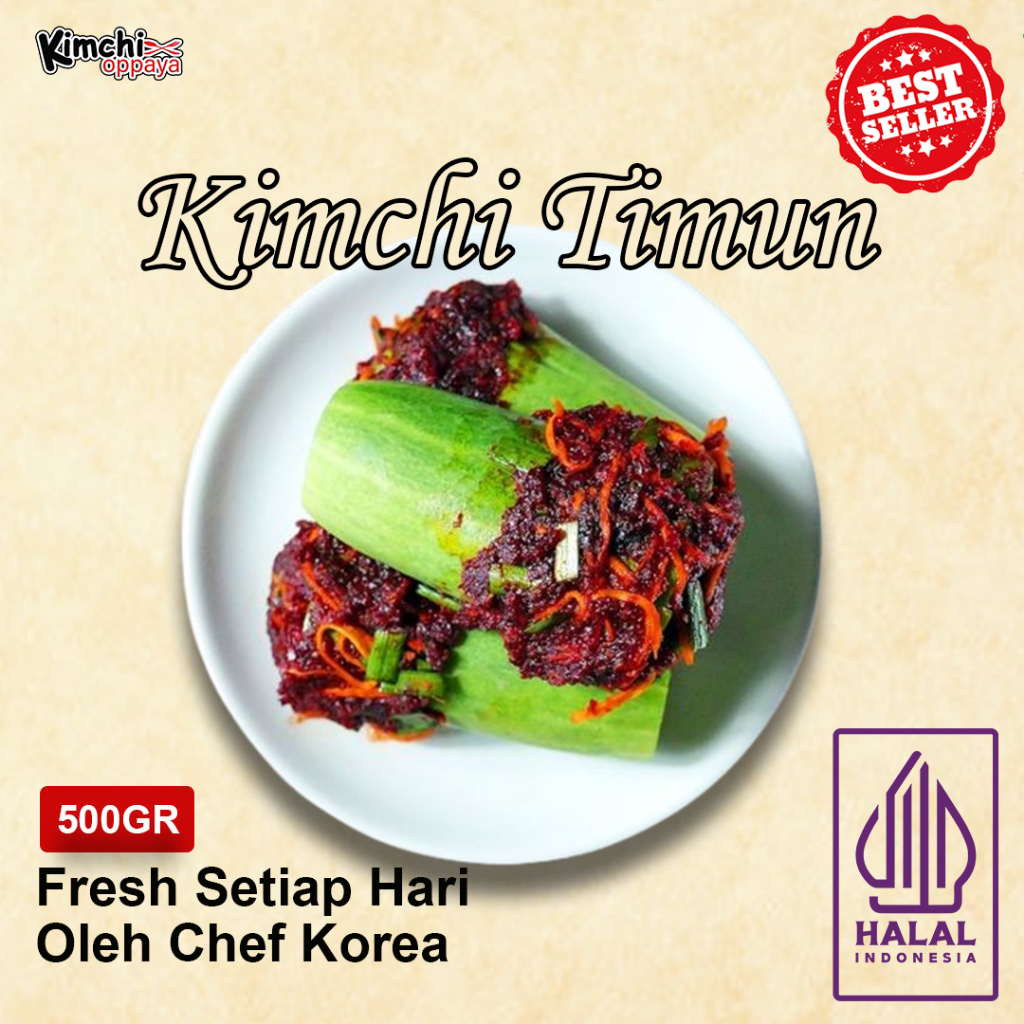 

Kimchi Timun Korea 500Gr Halal Authentic Korea Kimchi Timun