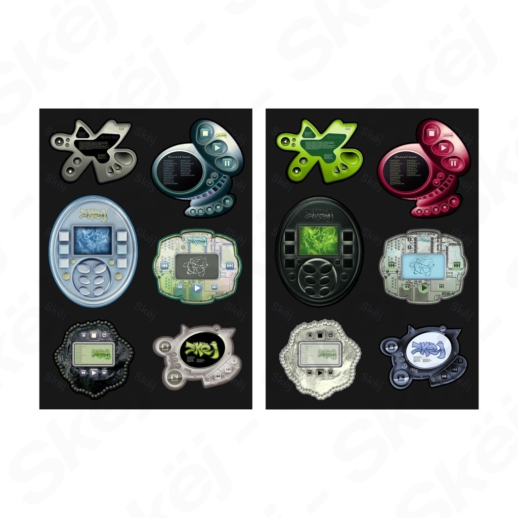 

Skëj Media Player Skins (Sticker Sheet)