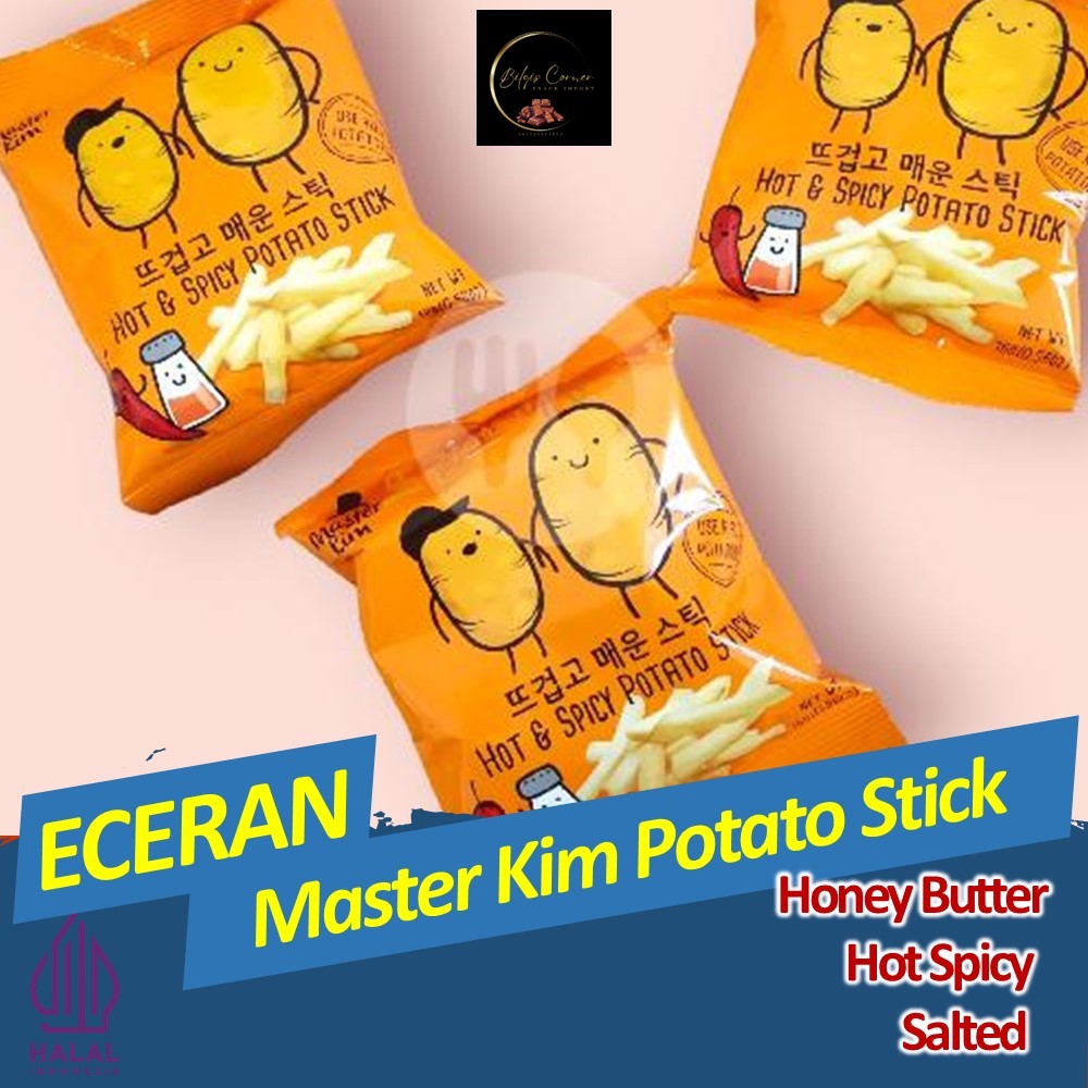 

(ECERAN) Master Kim Potato Stick 70 Gram Honey Butter Salted and Hot & Spicy Kentang