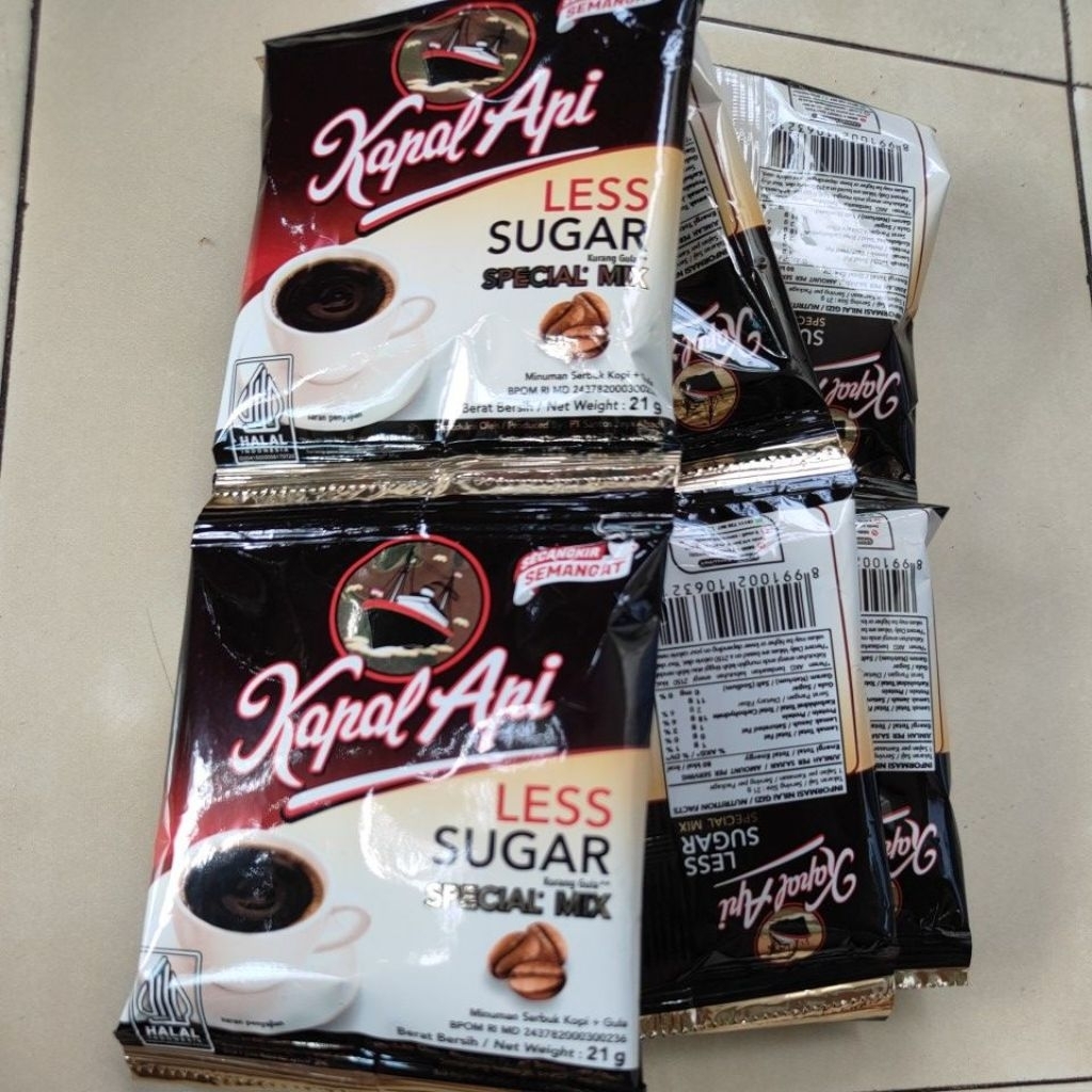 

Kapal api less sugar kopi kapal api mix less sugar per renceng isi 10
