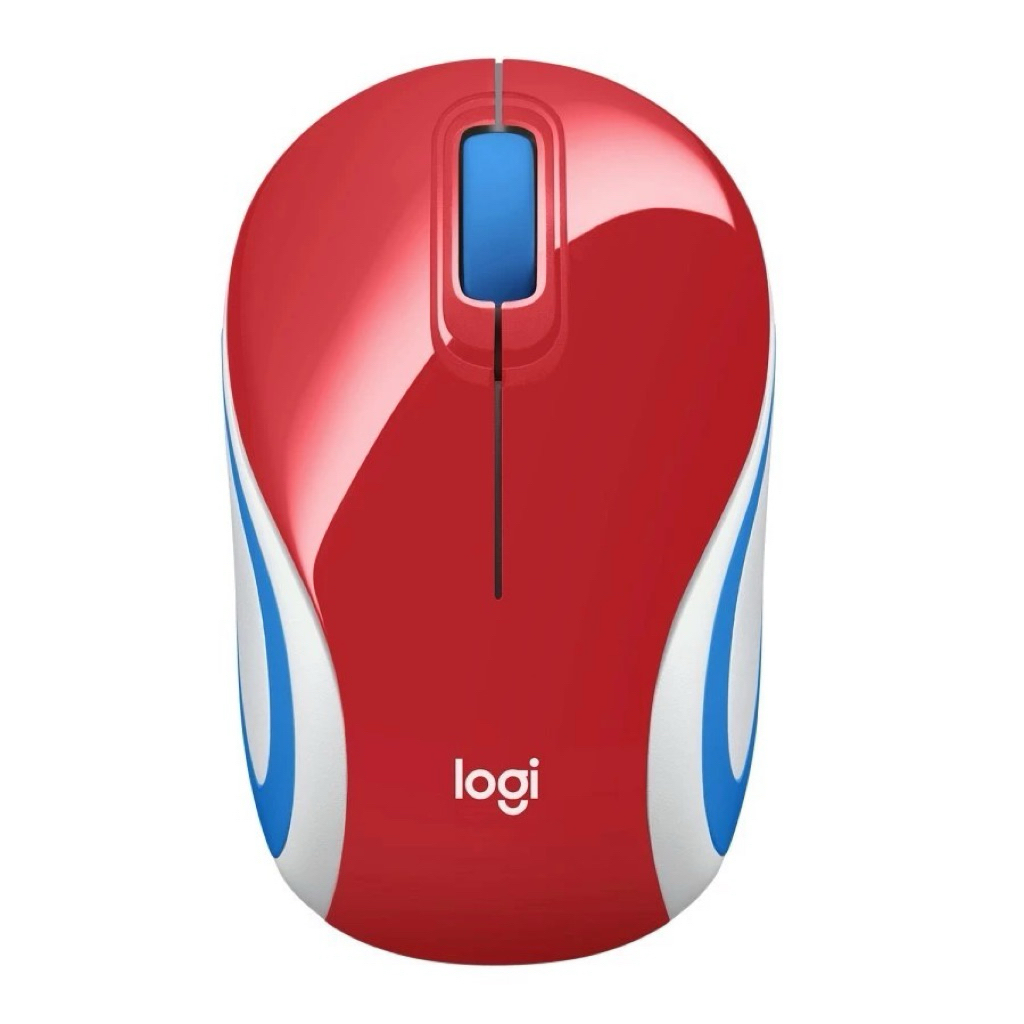 Mouse Logitech M187 - Mouse Wireless M187 - RED