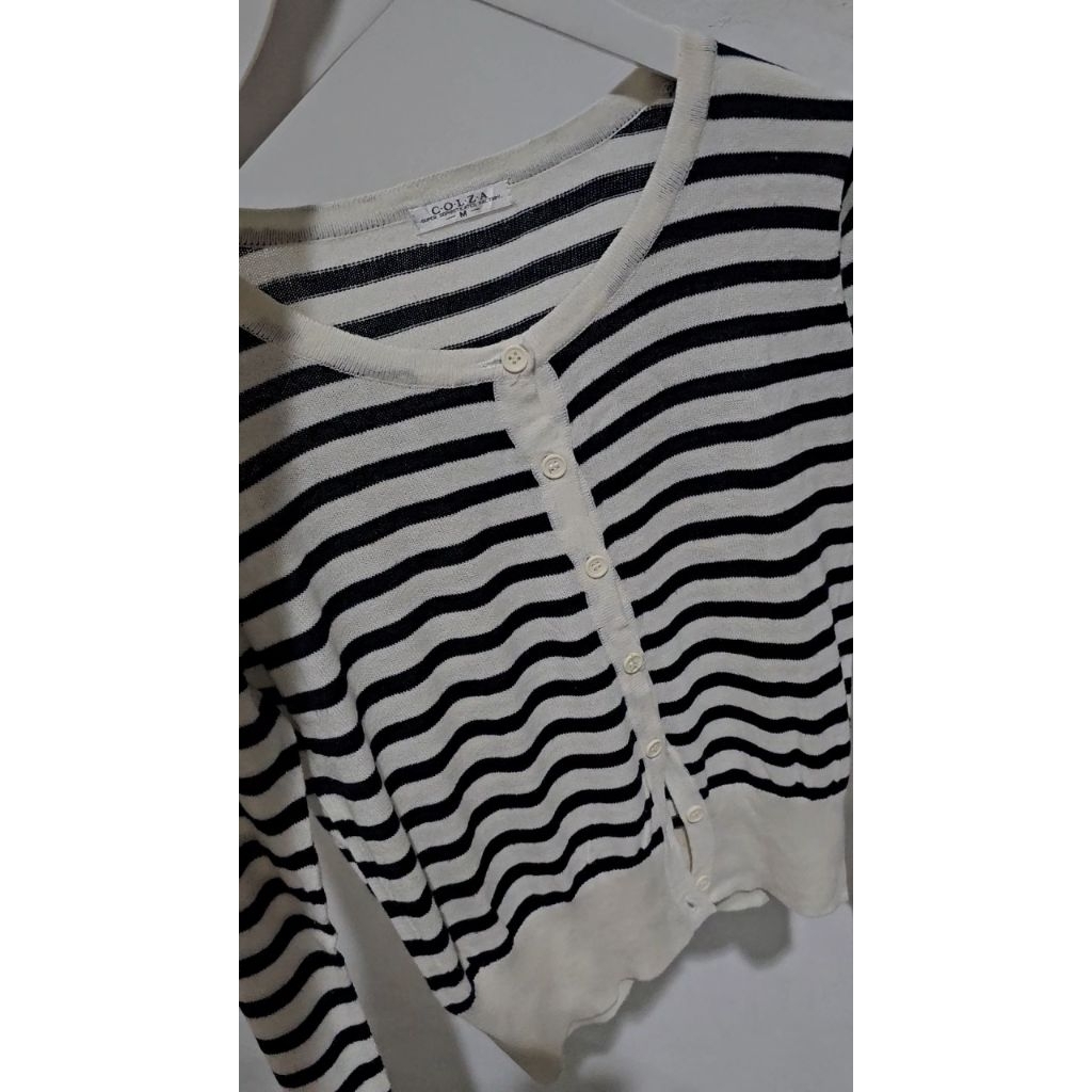 colza cardigan knitt stripe pattern