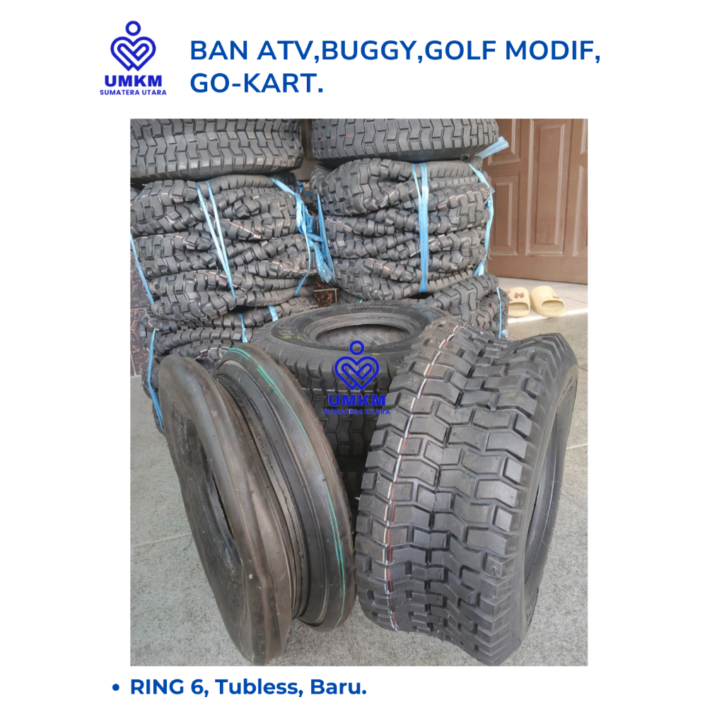 Ban Gokart Ring 6 Besar Tubless 4PR / Ban Go-kart