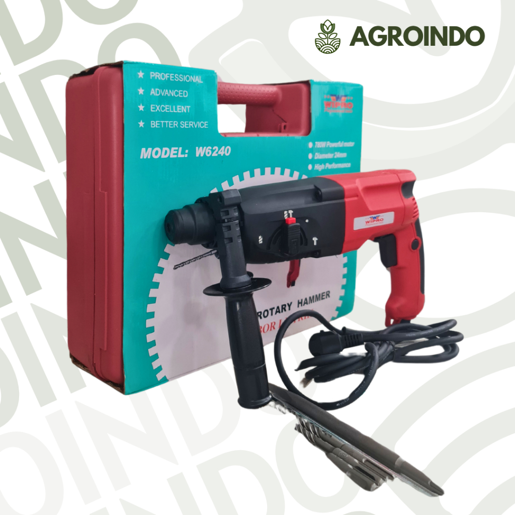 MESIN BOR WIPRO ROTARY HAMMER W6240/BOR LISTRIK WIPRO ROTARY HAMMER W6240/BOR TEMBOK BETON