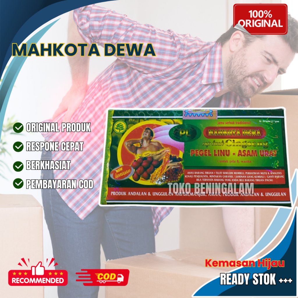 

Mahkota Dewa Jamu Asam Urat Original 30 Sachet (Hijau)